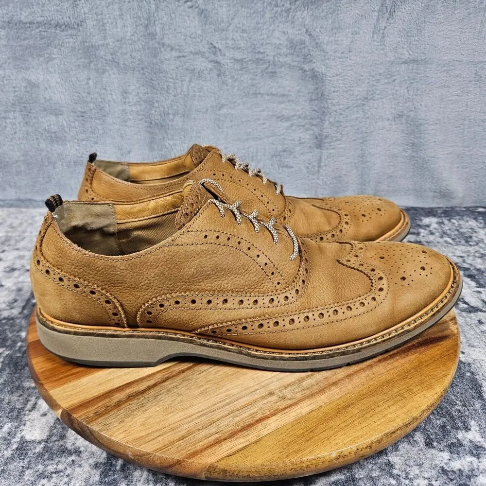 Cole Haan Morris Grand.Os Wingtip Oxford Brown Leather Dress Shoes Men’s 10 M